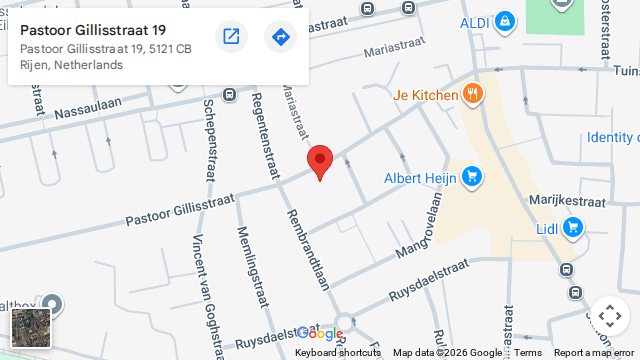 Locatie van Schoonheidssalon Dorien-Rijen op de kaart: Pastoor Gillisstraat 19 in Rijen